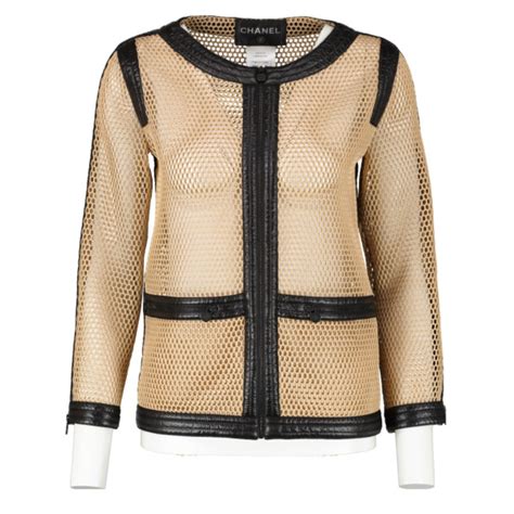 chanel mesh top